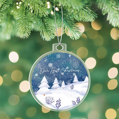 our first christmas Acrylic Ornament-[product type]