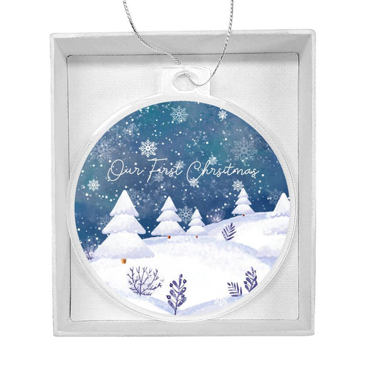 our first christmas Acrylic Ornament-[Heartfelt Family Gift]