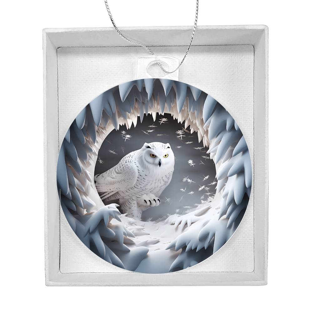 Snowman Acrylic Ornament-[Heartfelt Family Gift]