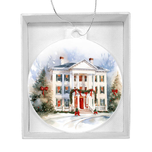 Victorian Houses Christmas Ornament-[product type]