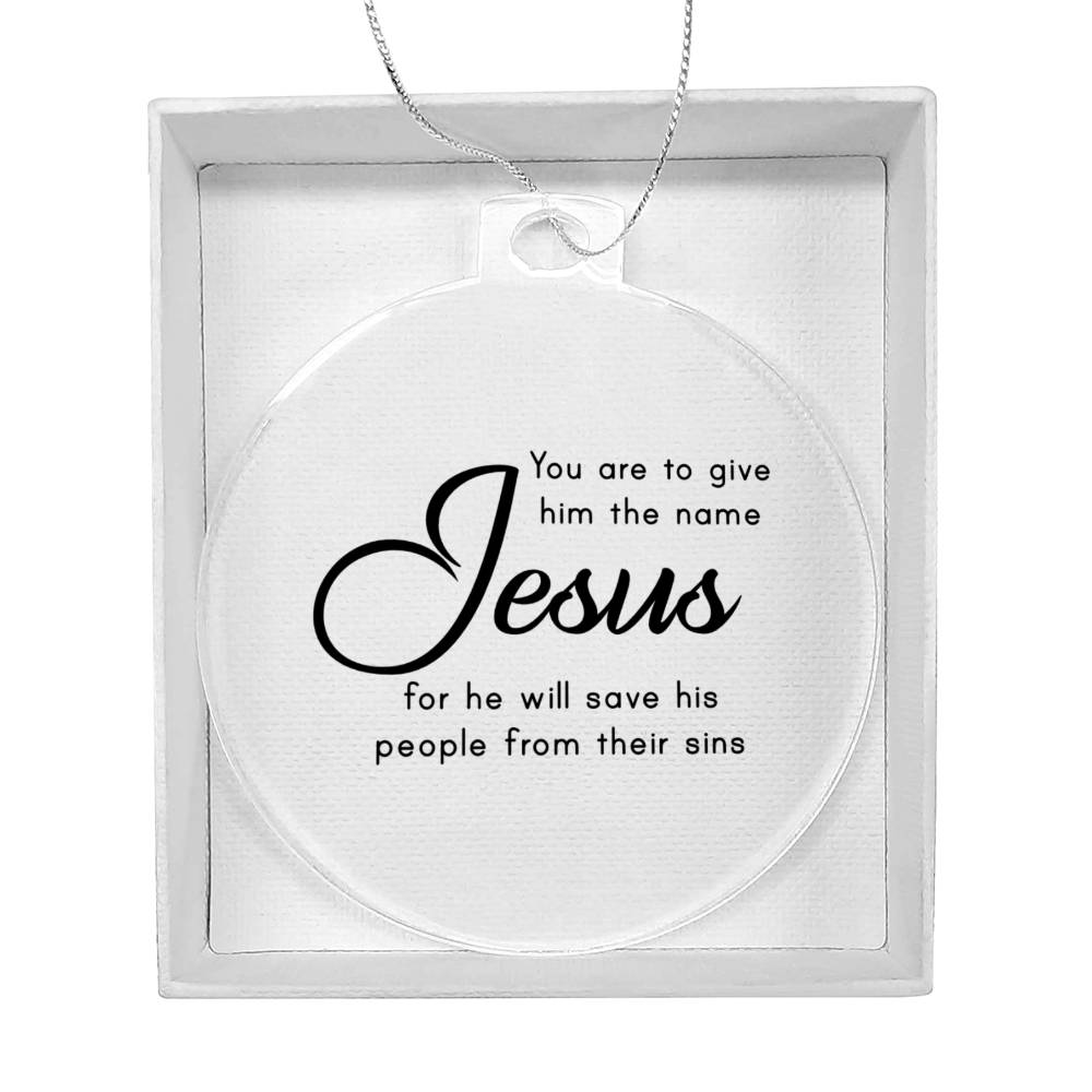 Bible Quotes Religious Christmas Ornament-[product type]