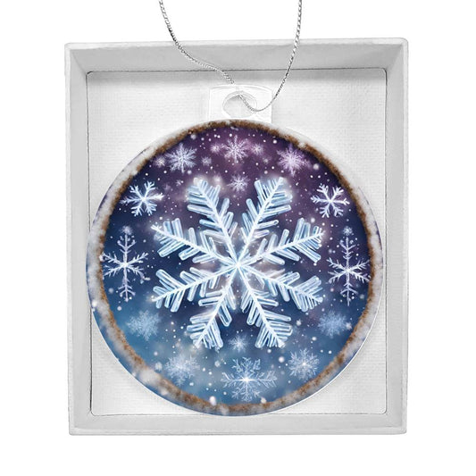 Snow Days Snowflake Christmas Ornament-[product type]