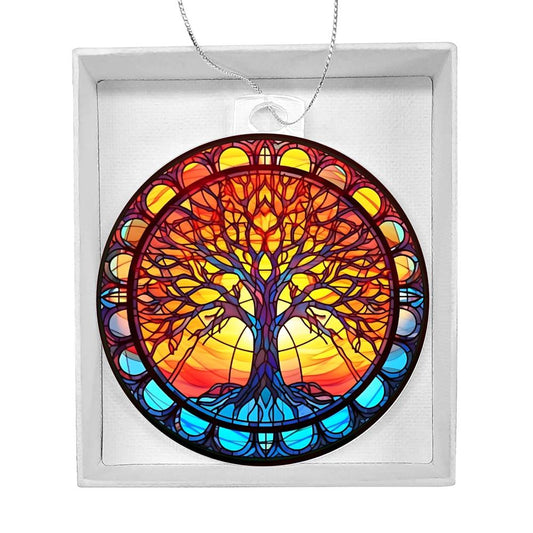 Tree of Life Acrylic Christmas Ornament-[product type]