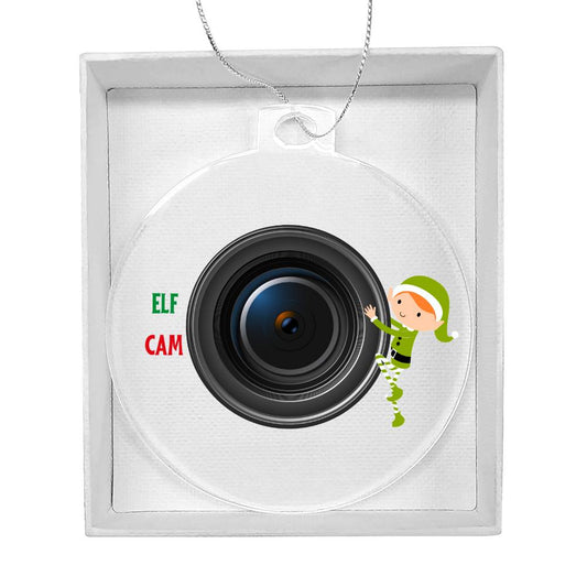 Elf Cam Christmas Ornament-[product type]