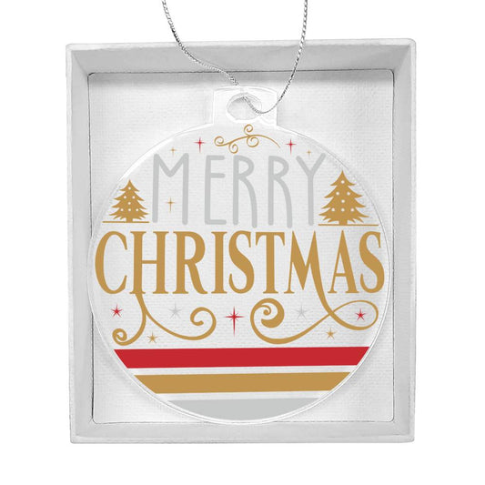 Merry Christmas Ornament-[Heartfelt Family Gift]