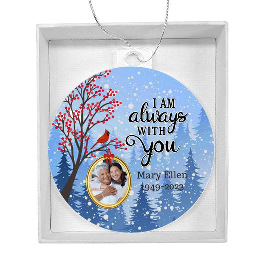 Personalized Photo Memorial Christmas Tree Ornament-[product type]