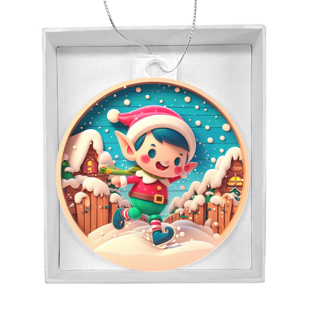 Elf Christmas Tree Ornament-[Heartfelt Family Gift]