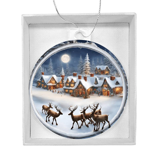 North Pole Reindeer Ornament-[product type]