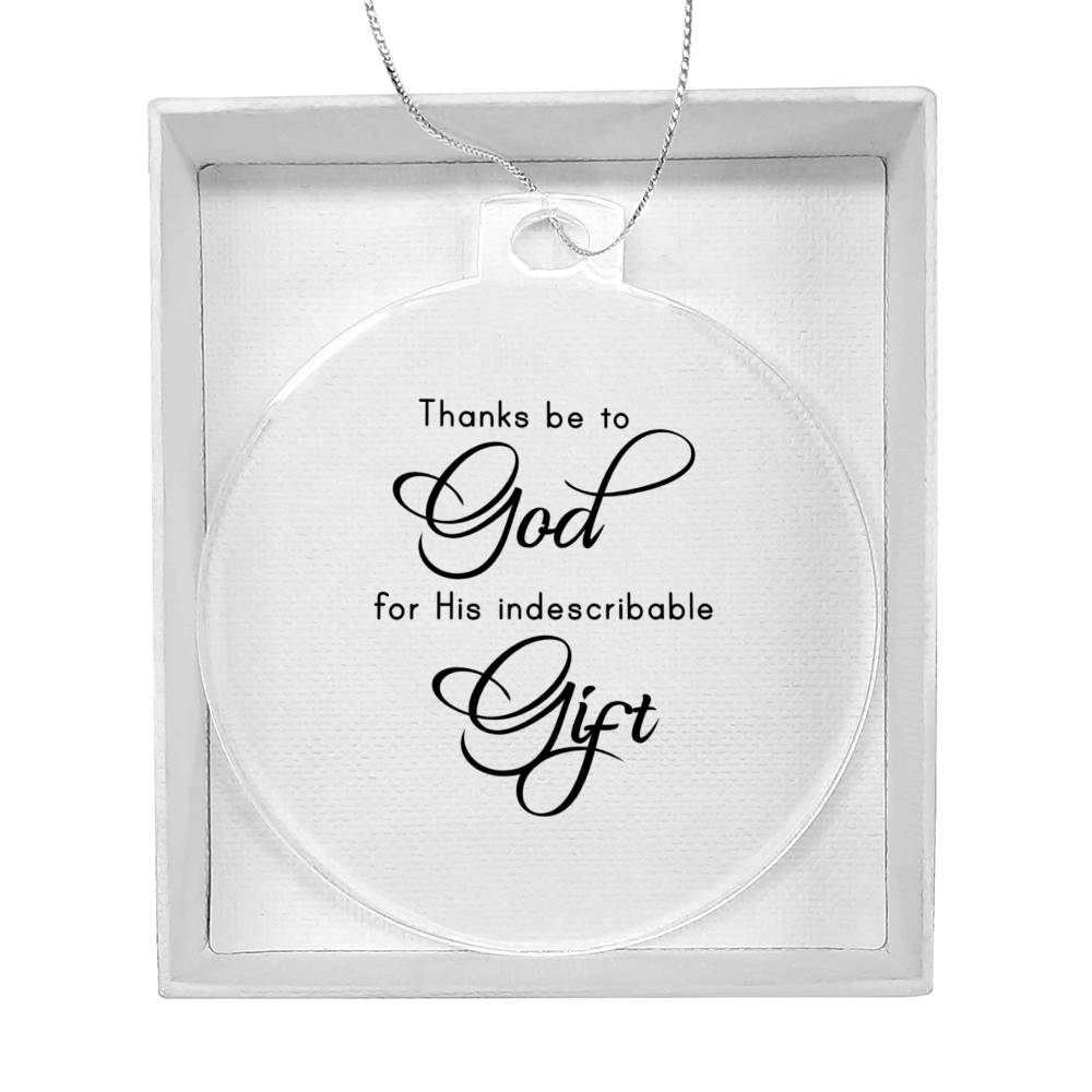 Bible Quotes Religious Christmas Ornament-[product type]