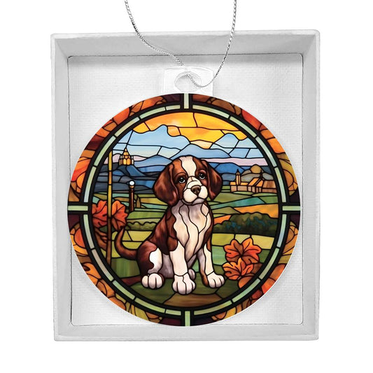 Beagle Acrylic Christmas Ornament-[product type]