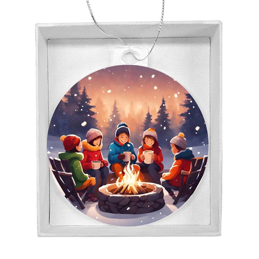 Snow Day Hot Chocolate Christmas Ornament-[product type]