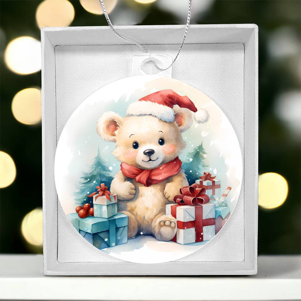 Teddy Bear Christmas Tree Ornament-[product type]