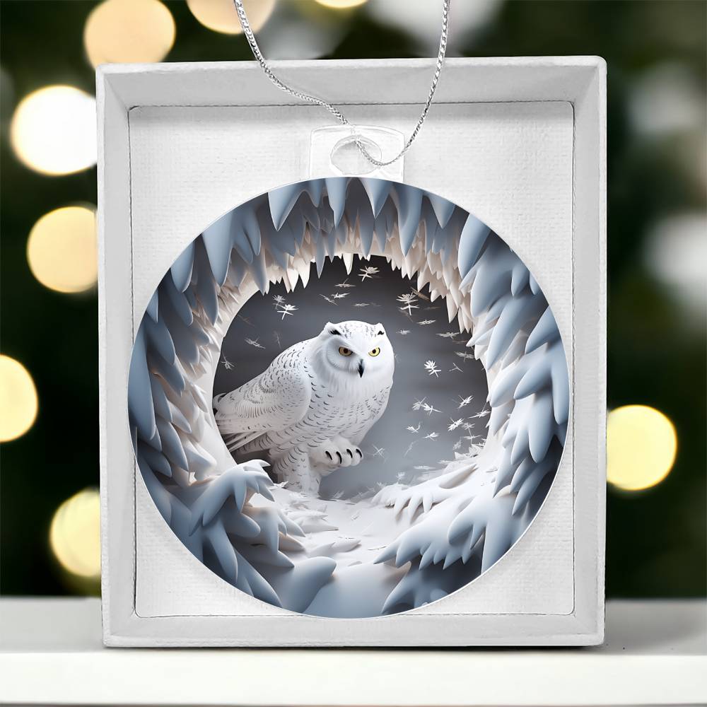 Snowman Acrylic Ornament-[Heartfelt Family Gift]