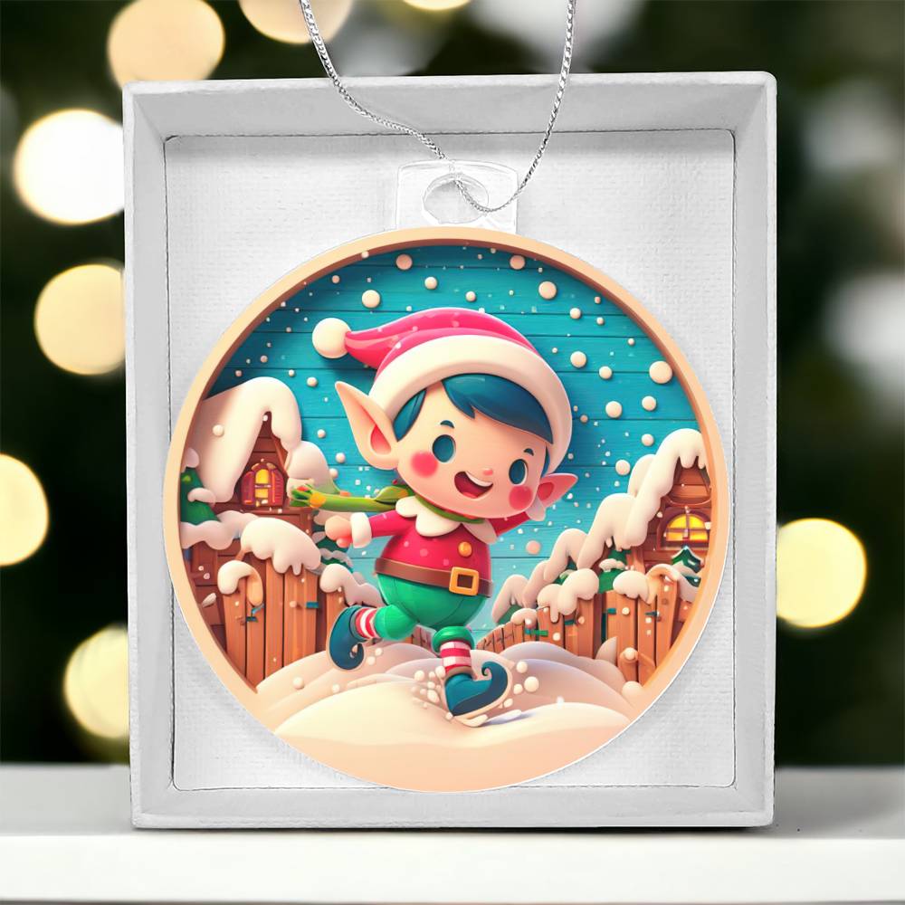 Elf Christmas Tree Ornament-[Heartfelt Family Gift]