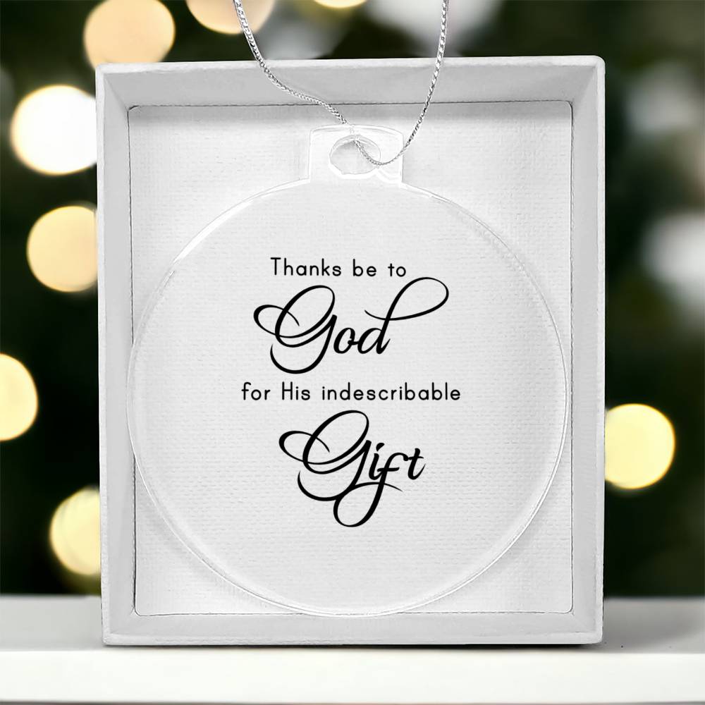 Bible Quotes Religious Christmas Ornament-[product type]