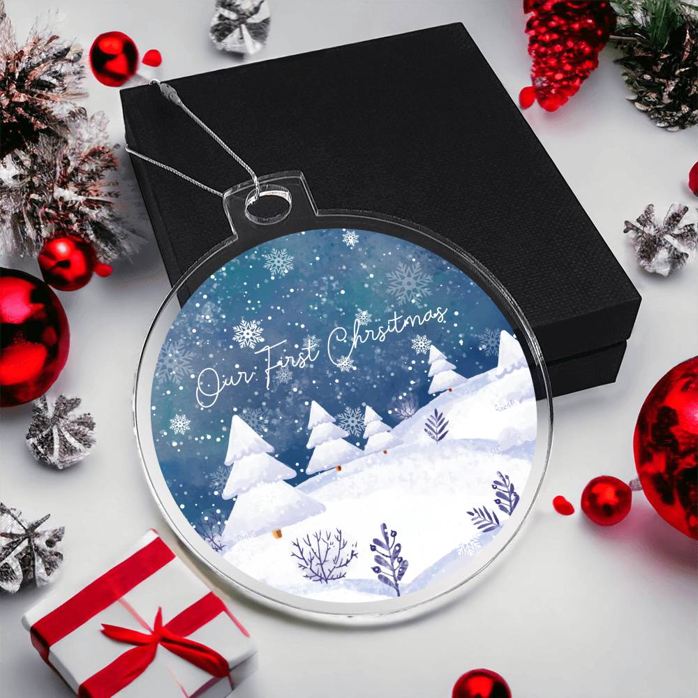 our first christmas Acrylic Ornament-[product type]