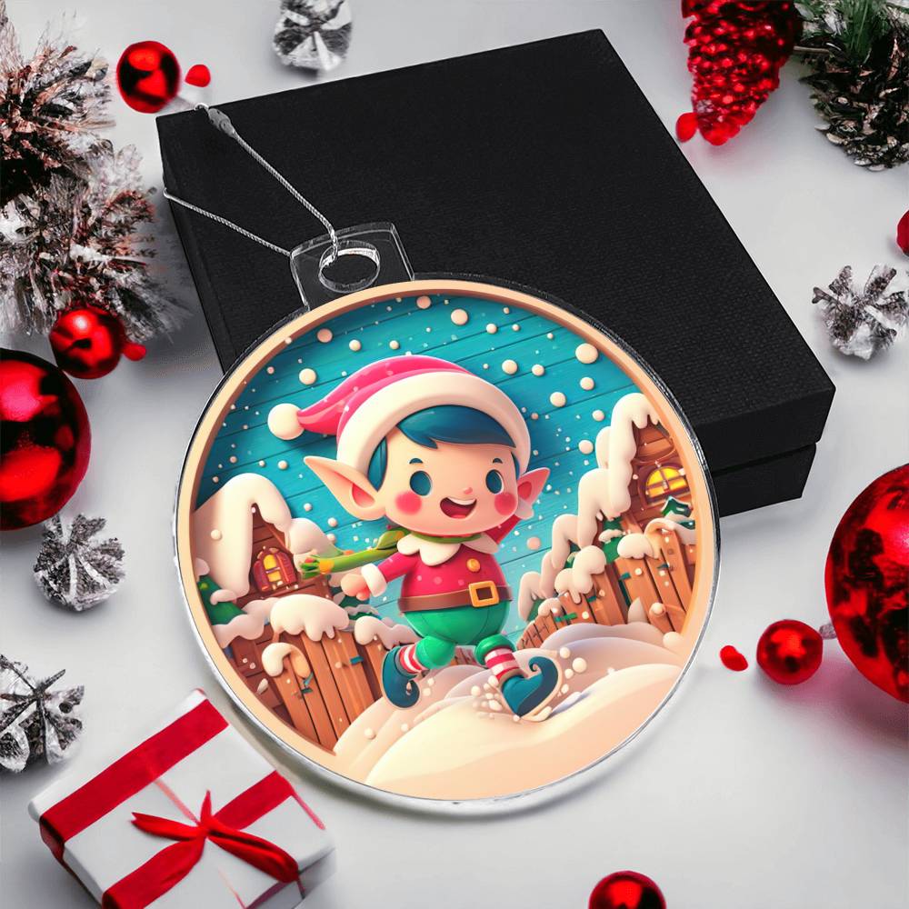 Elf Christmas Tree Ornament-[Heartfelt Family Gift]