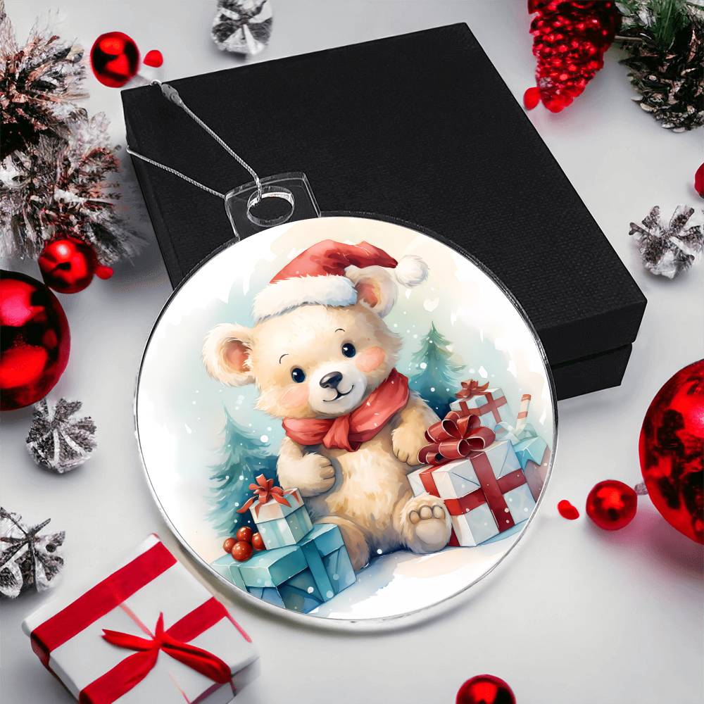 Teddy Bear Christmas Tree Ornament-[product type]