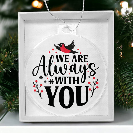 Cardinal Memorial Acrylic Ornament-[Heartfelt Family Gift]