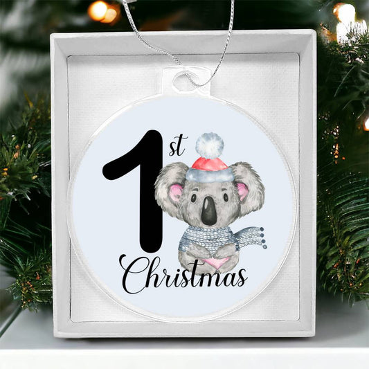 Baby's 1st Christmas Koala Bear Christmas Tree Ornament-[product type]