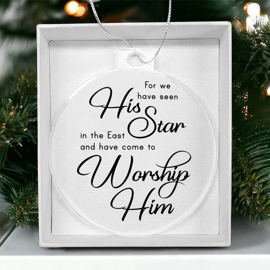 Bible Quotes Religious Christmas Ornament-[product type]