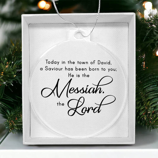 Bible Quotes Religious Christmas Ornament-[product type]