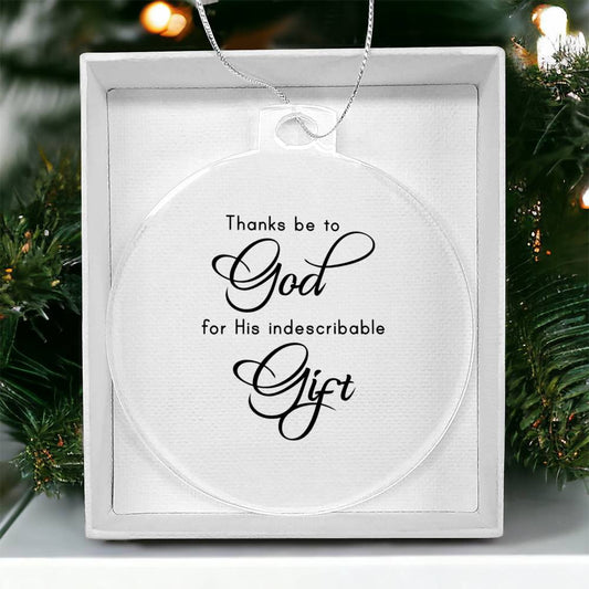 Bible Quotes Religious Christmas Ornament-[product type]