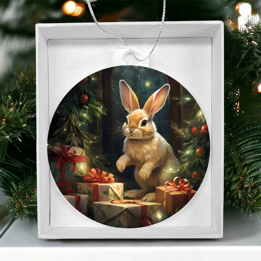 Bunny Christmas Tree Ornament-[product type]