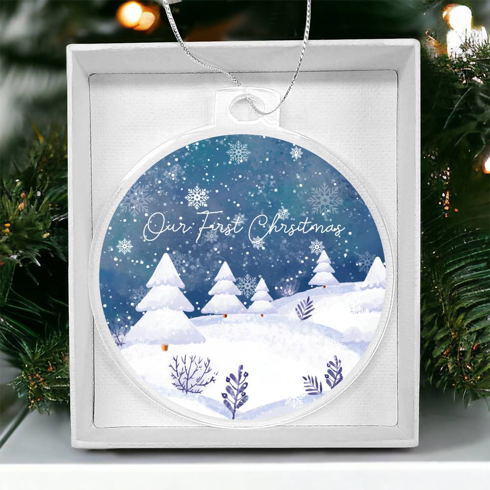 our first christmas Acrylic Ornament-[product type]