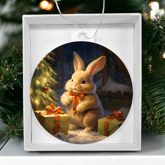 Bunny Christmas Tree Ornament-[product type]