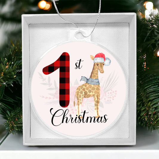 Baby's 1st Christmas Tree Ornament - Giraffe-[product type]