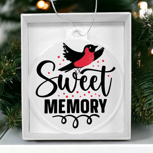 Cardinal Memorial Acrylic Ornament-[Heartfelt Family Gift]