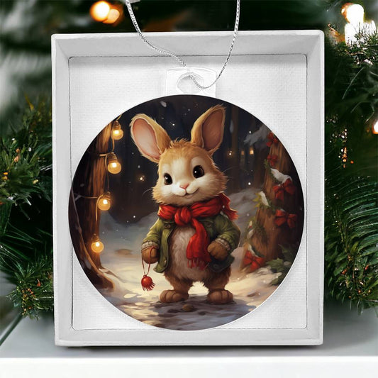 Bunny Christmas Tree Ornament-[product type]