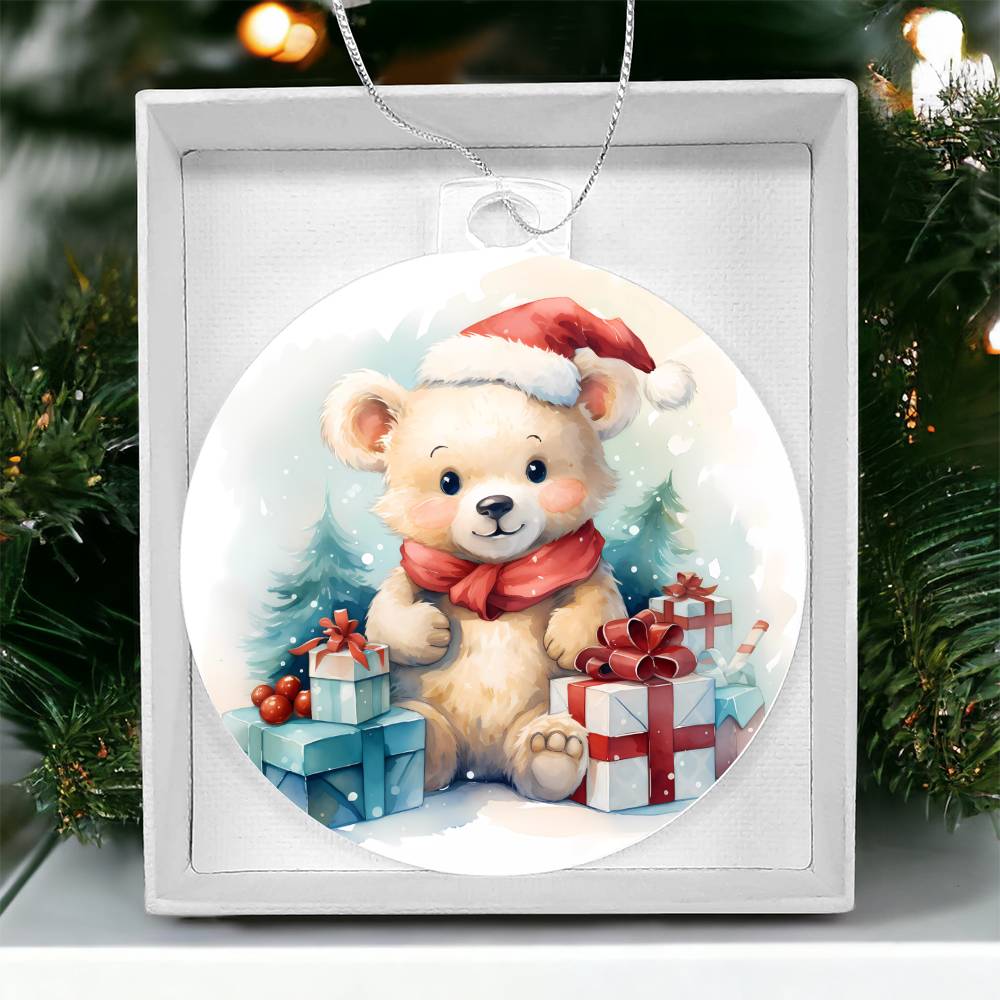 Teddy Bear Christmas Tree Ornament-[product type]