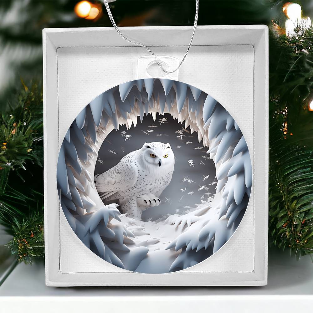 Snowman Acrylic Ornament-[Heartfelt Family Gift]