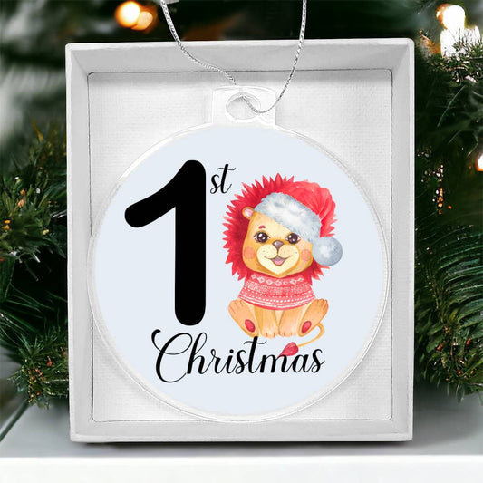 Baby's 1st Christmas Tree Ornament - Lion-[product type]