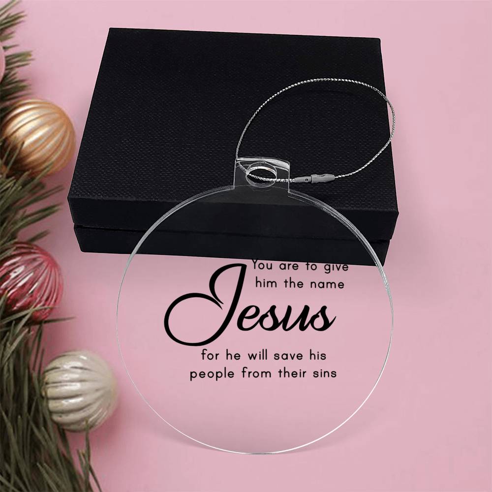 Bible Quotes Religious Christmas Ornament-[product type]