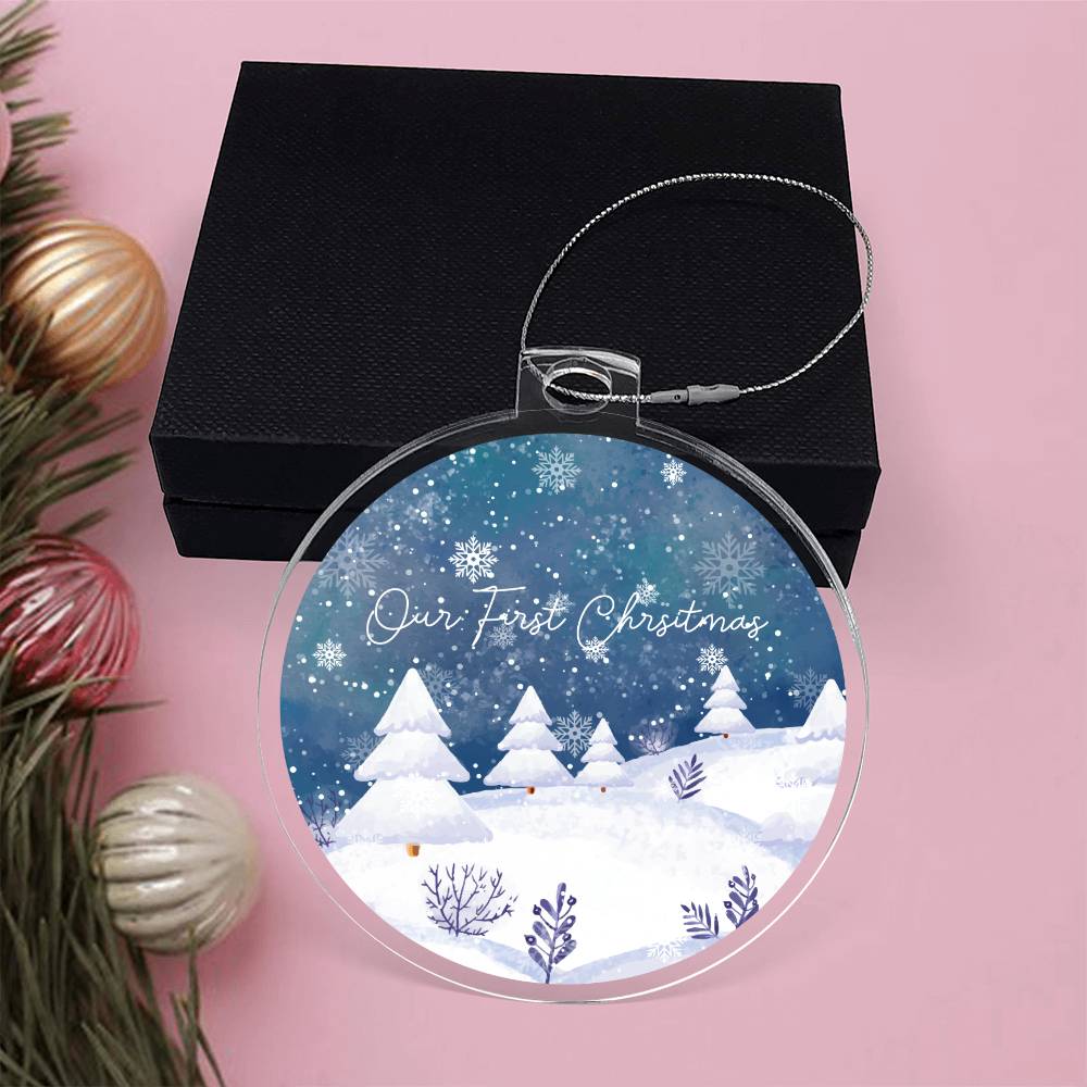 our first christmas Acrylic Ornament-[product type]