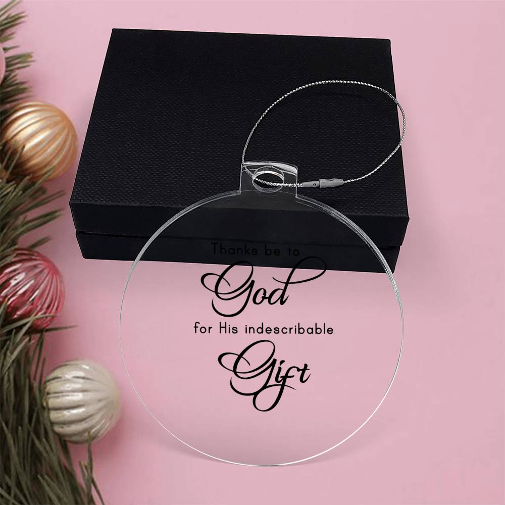 Bible Quotes Religious Christmas Ornament-[product type]