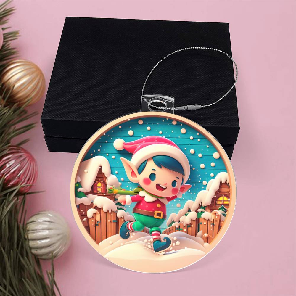 Elf Christmas Tree Ornament-[Heartfelt Family Gift]