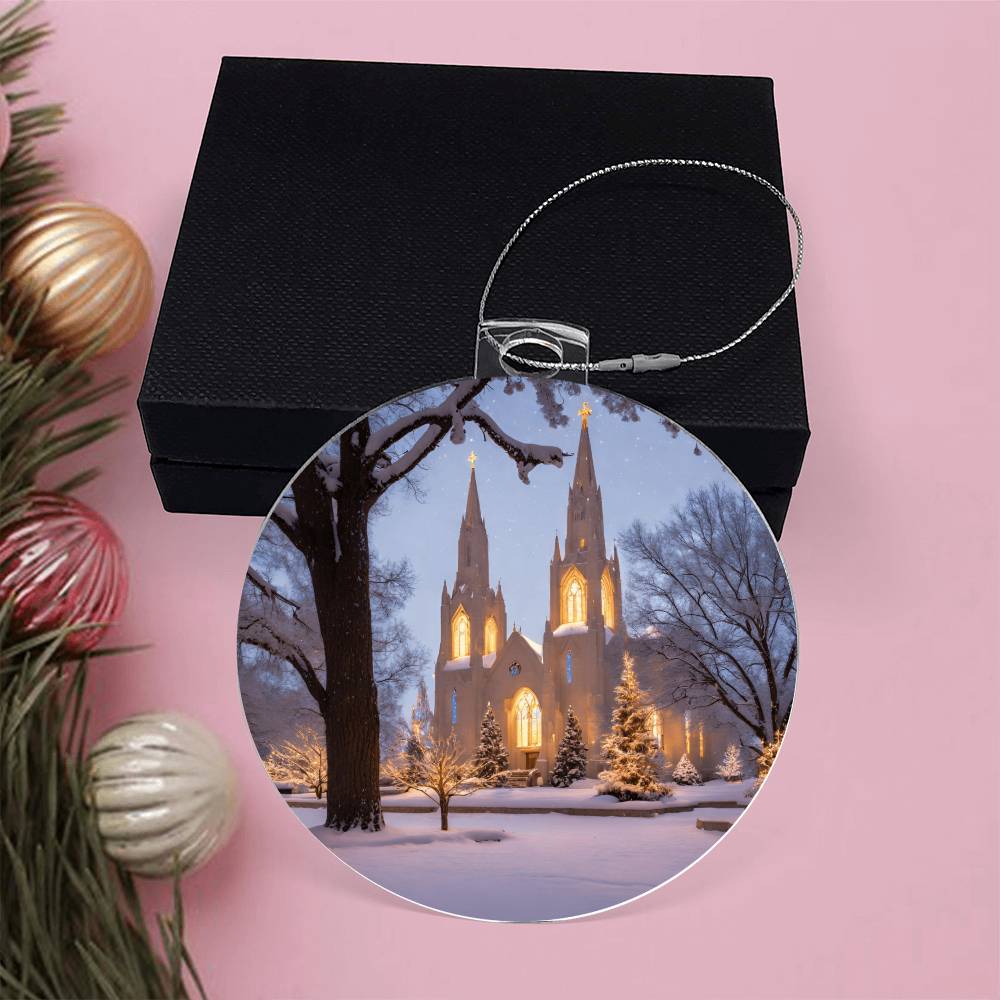 Church Christmas Ornament-[product type]