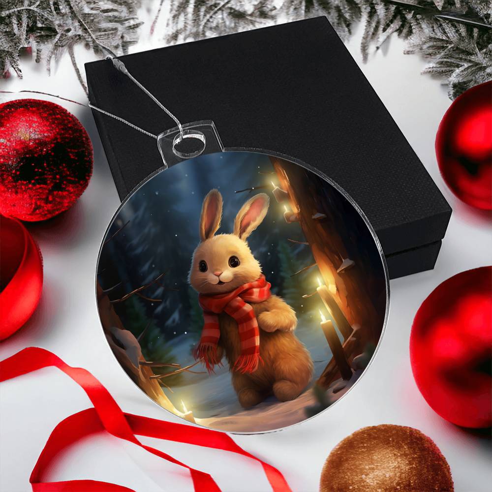 Bunny Christmas Tree Ornament-[product type]