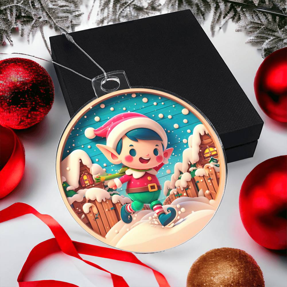 Elf Christmas Tree Ornament-[Heartfelt Family Gift]