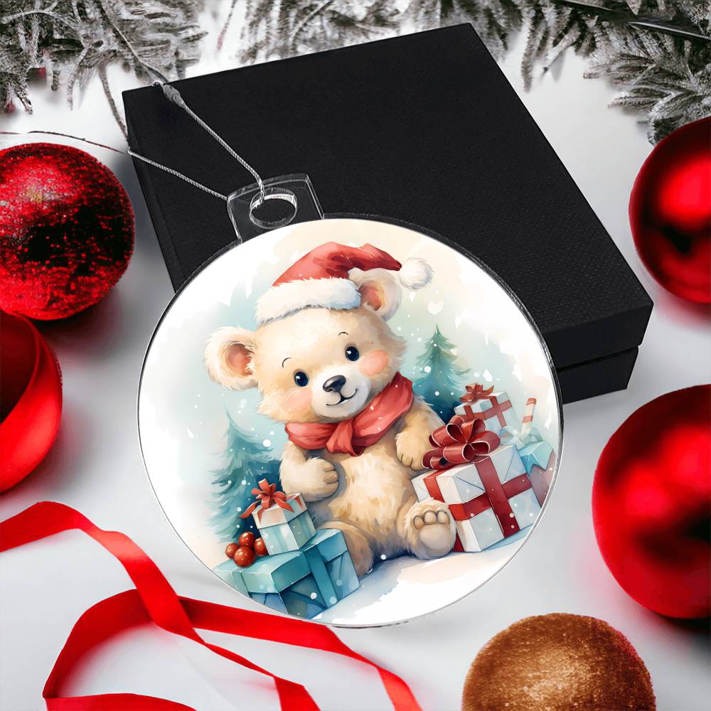 Teddy Bear Christmas Tree Ornament-[product type]