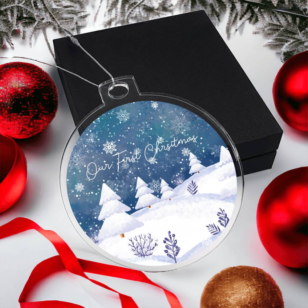 our first christmas Acrylic Ornament-[product type]