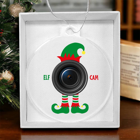 Elf Cam Christmas Ornament-[product type]