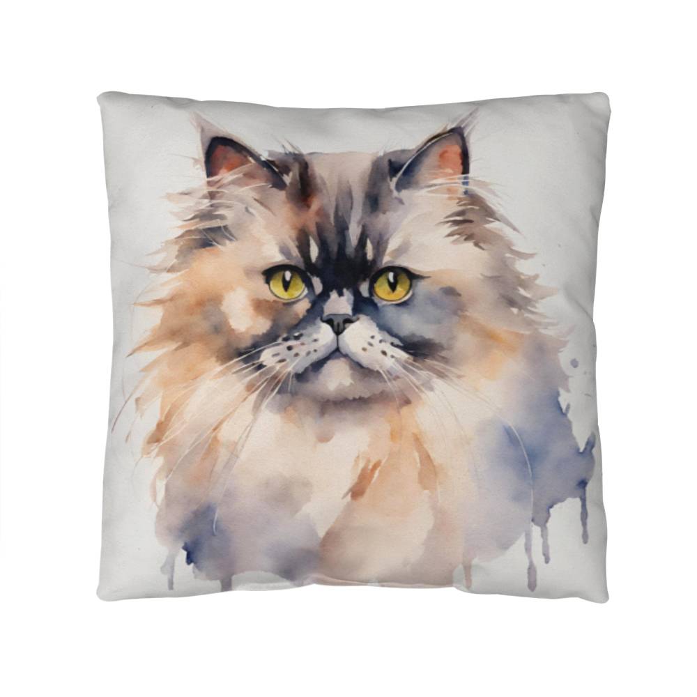 Watercolor Cat Pillow in 5 Sizes-[product type]