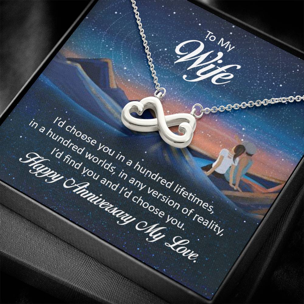 To My wife Endless Love Necklace Gift