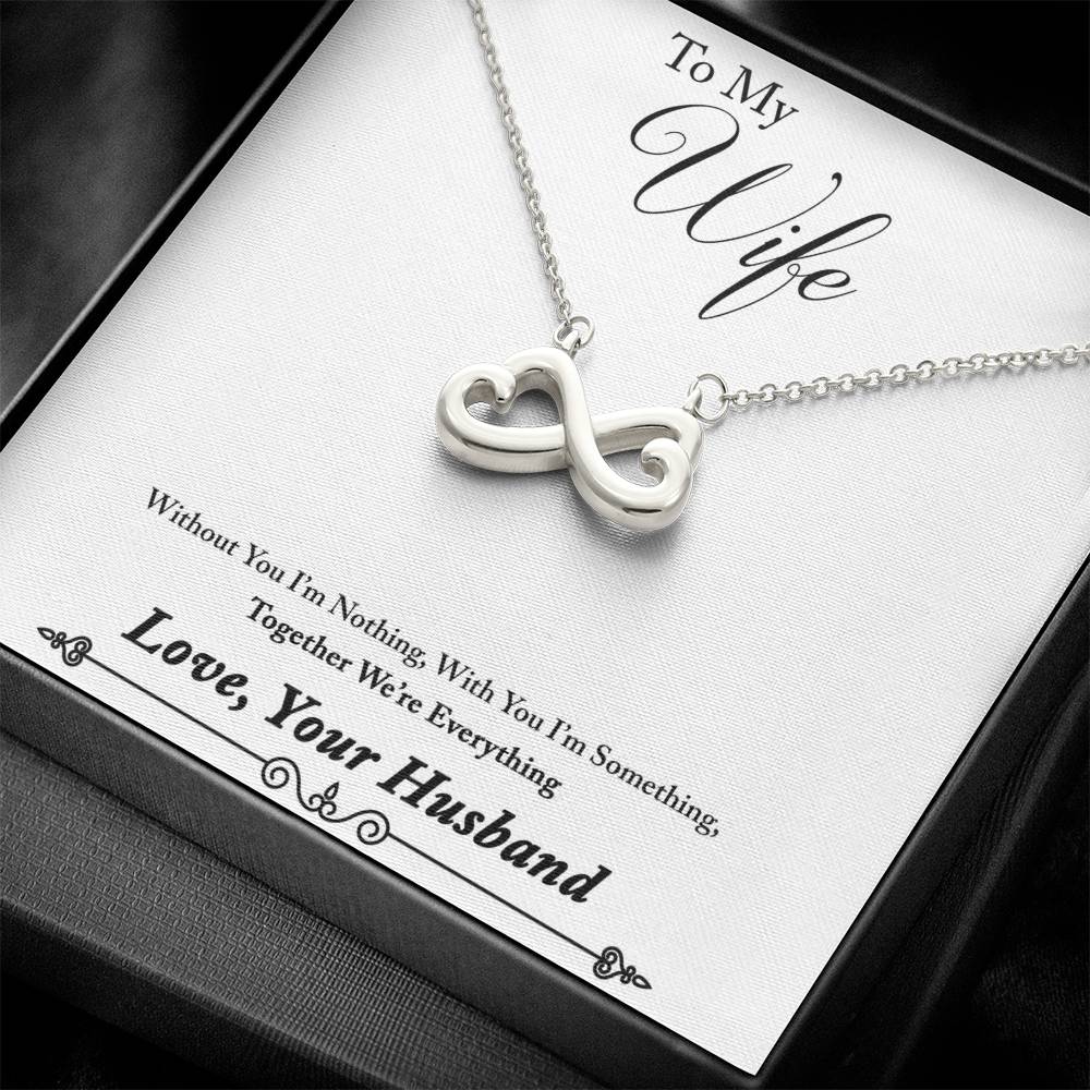 Husband to wife endless love necklace