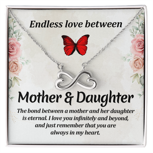 Mother Daughter Endless Love Necklace Gift